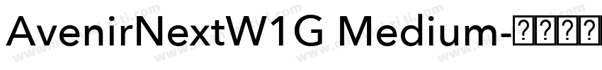 AvenirNextW1G Medium字体转换